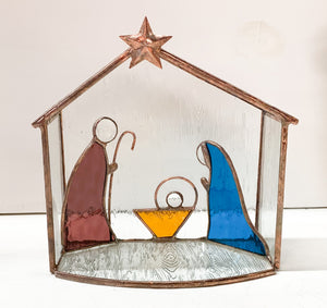 One Piece Nativity with Manger