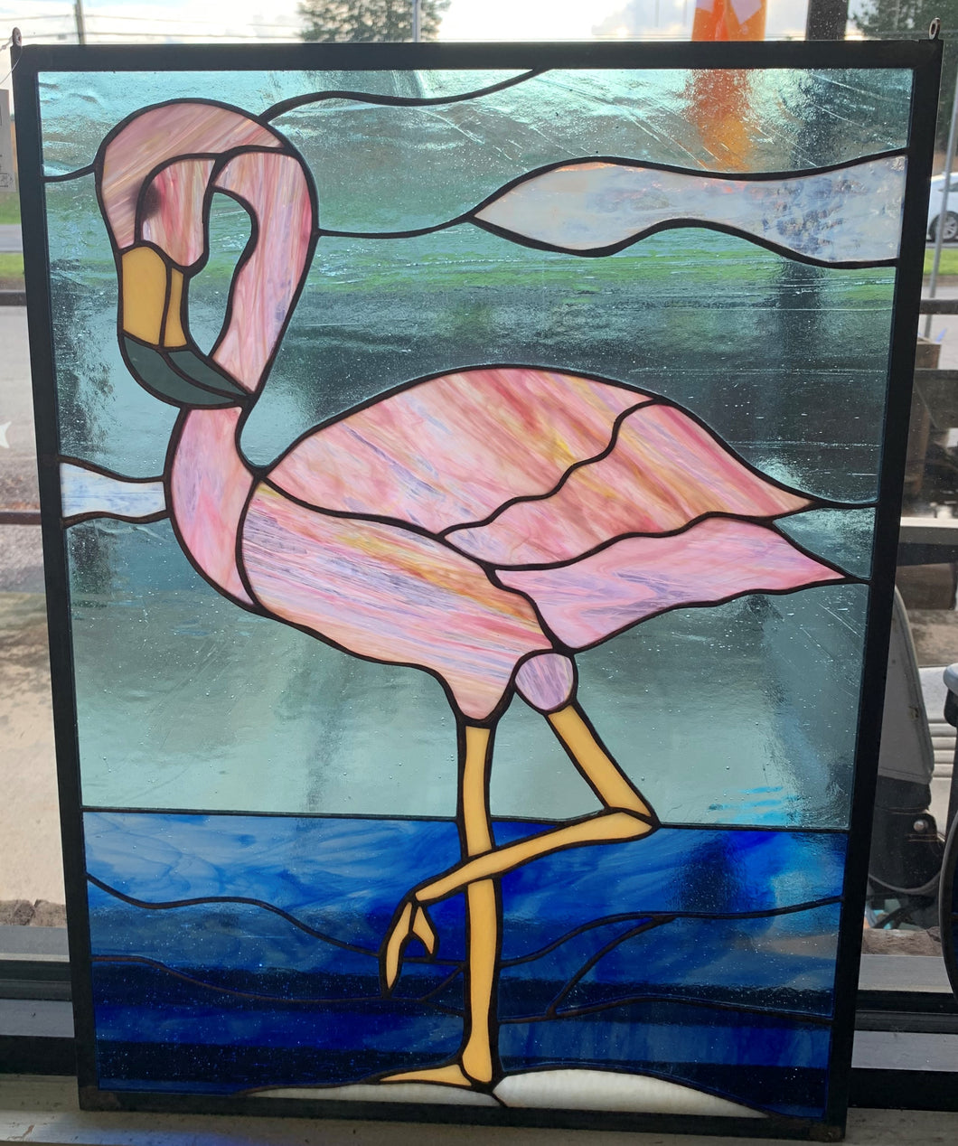 24 X 18 Flamingo Panel