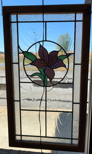 19 X 32 Clear Flower Panel