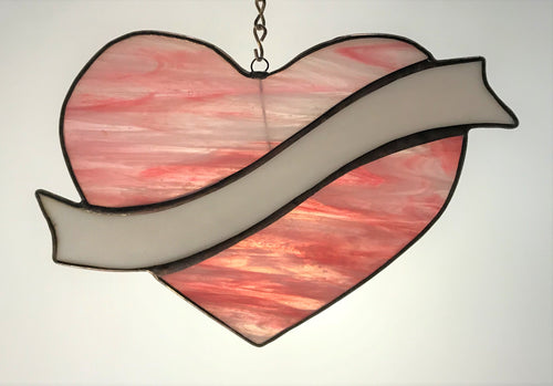 Lg Hanging Heart with Sash