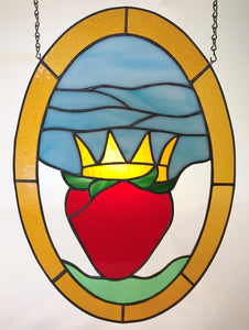 Strawberry Panel Oval
