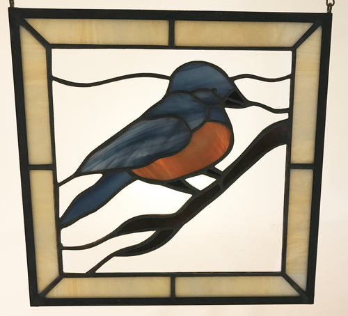 12 X 12 Square Blue Bird Panel