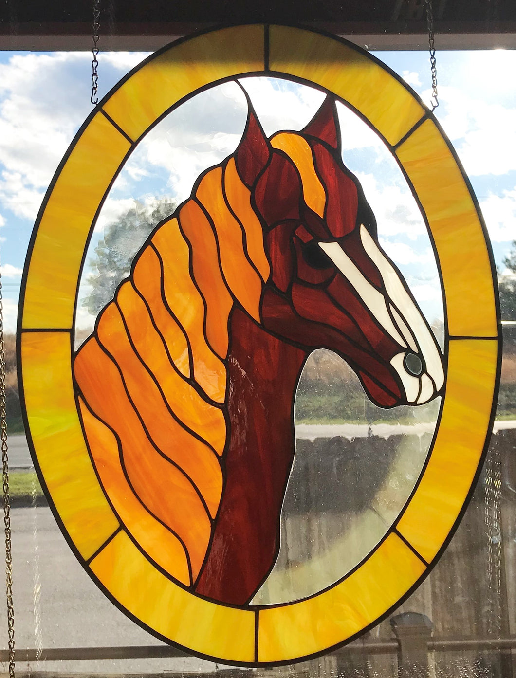 18 X 25 Oval Horse Panel