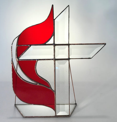 Methodist Cross and Flame