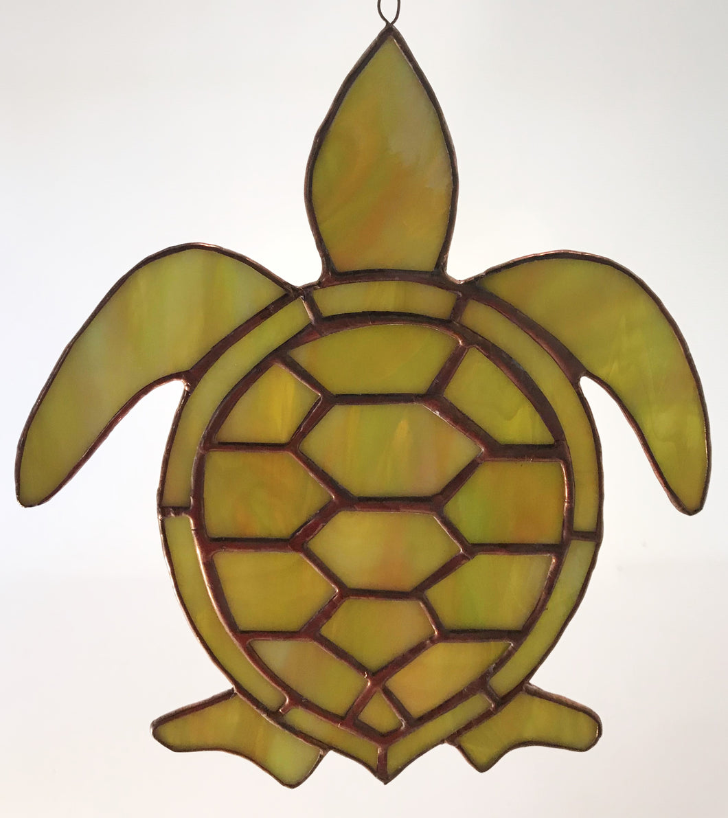 Turtle- Cut glass, Clear beveled, Colored Bevel