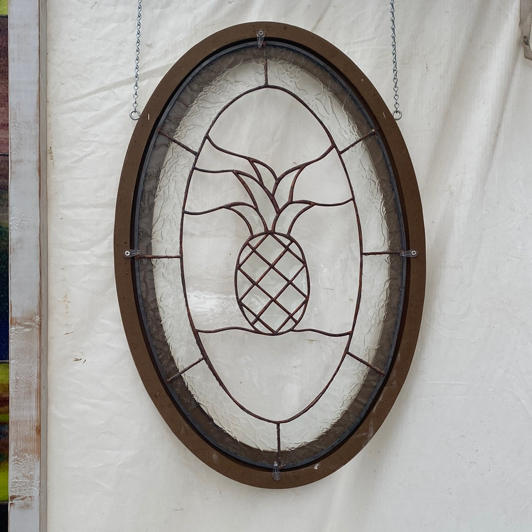 18 X 28 oval Beveled Pineapple in frame