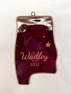 Wadley State of Alabama 4" Ornament