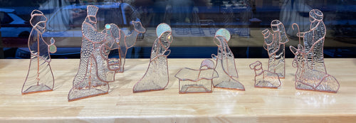 Clear 11 Piece Nativity