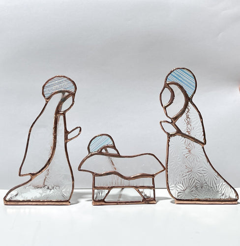Clear Sm Mary, Baby Jesus and Joseph